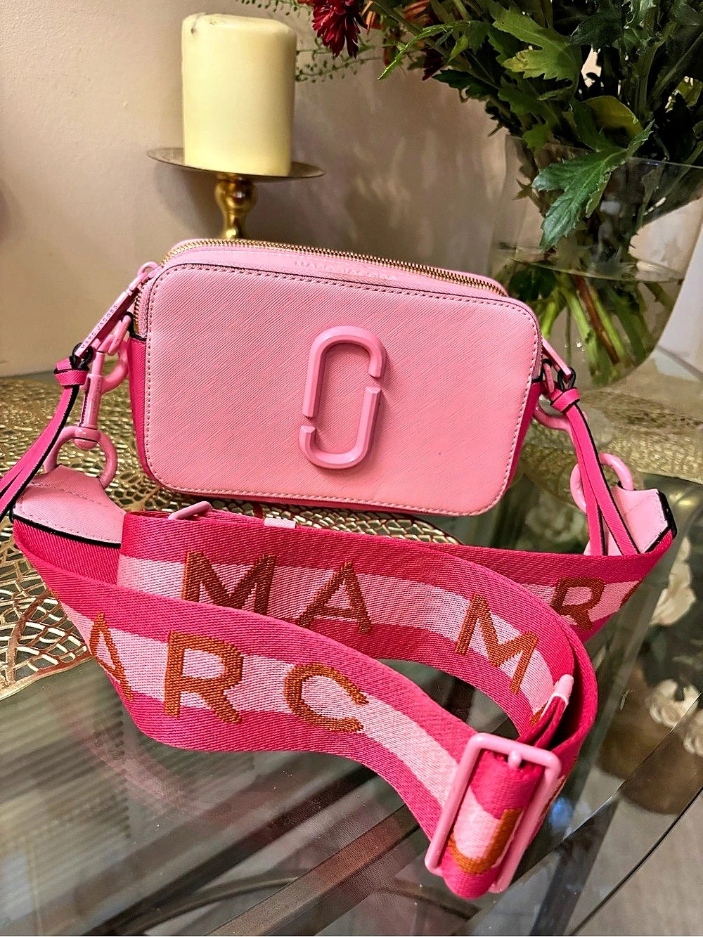 Marc Jacobs The Snapshot Crossbody in Pink